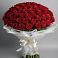 Букет 101 Красная роза Блэк Мэджик в Полазне
