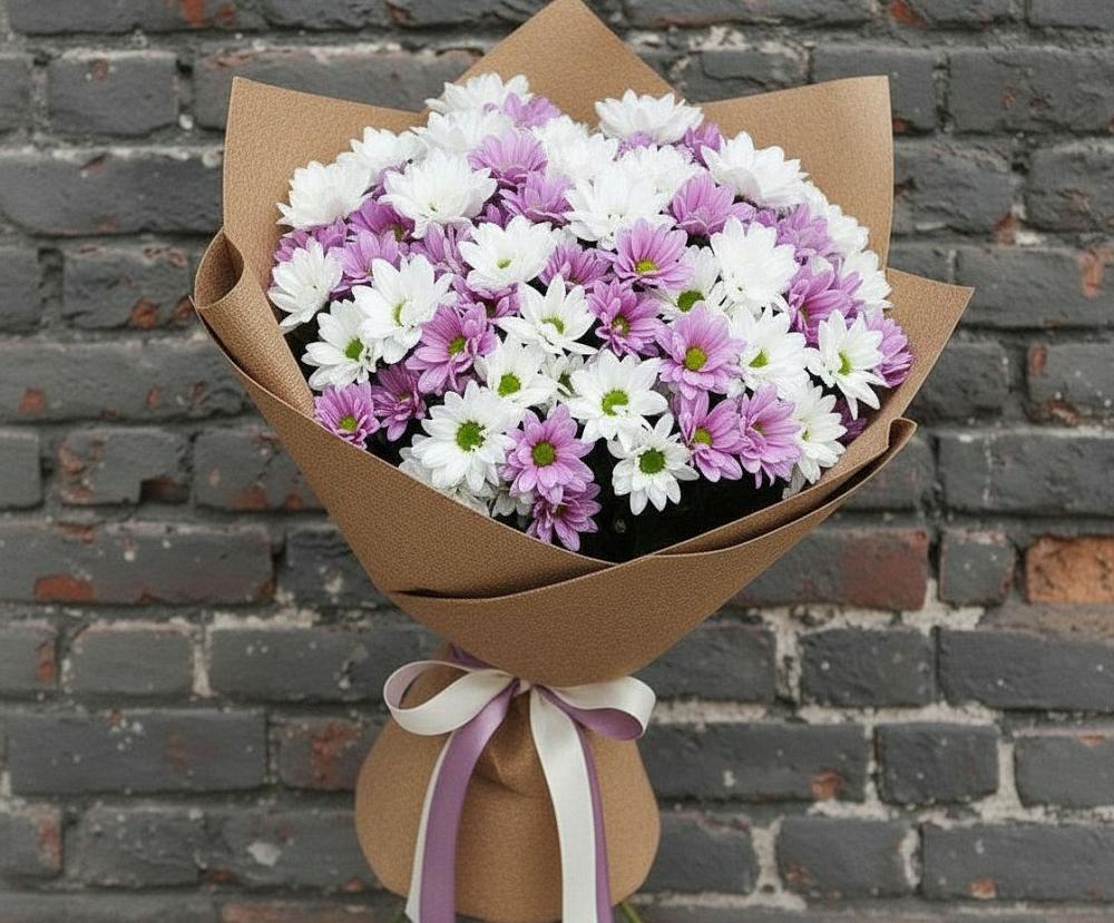 Букет цветов из: Хризантемы в Полазне