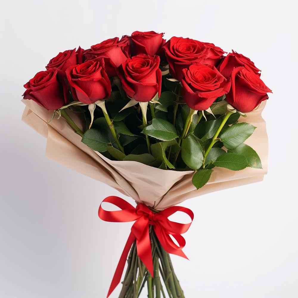 Букет 11 Красных роз Эдлесс Лав в Полазне