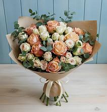 Букет цветов из:  Альстромерии и Розы #REPLACE_PRED# Полазне